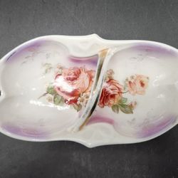 IPF Germany Bone China Nut Dish /Relish Tray Lusterware Finish - c. 1(contact info removed) Antique