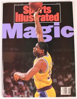 Sports Illustrated Magic Johnson Basketball Los Angeles Lakers 1981 Original