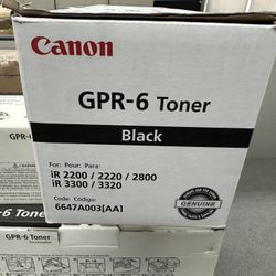 OEM Canon GPR-6 Black Toner 6647A003(AA)  2(contact info removed) 2(contact info removed) #C196 (new) I have 3 available 