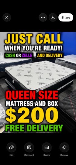 Huge sale for Mattress And Box Twin size #mattress and box 150.$ full 190$ Queen 200$ king 290$. free delivery free set up 708….289…7715… cash or Zell