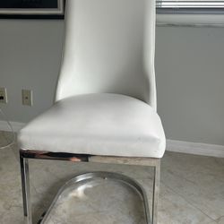 El Dorado Modern White Dining Chairs 