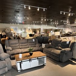 Manual Reclining Sofa And Loveseat