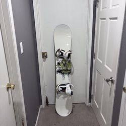 Snowboard with Bindings - Size 159cm
