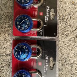 New - 4 Master Locks - In Package 🔒🔓