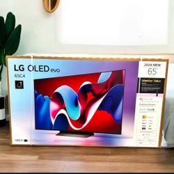 65 “ LG Smart 4K EVO OLED HDR TV 144HZ TV  65C4 C4