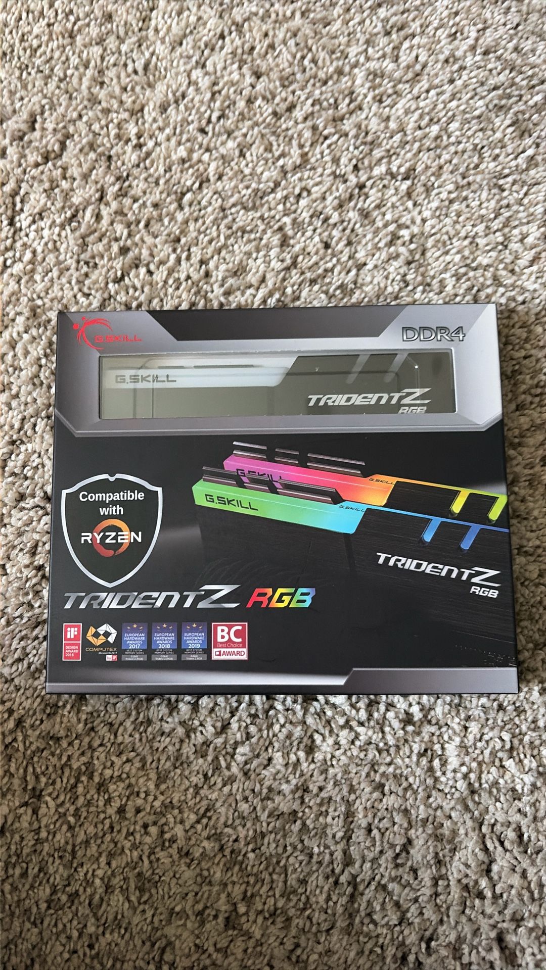 G.Skill tridentz rgb 2x8gb 3600mhz. Open box never used.