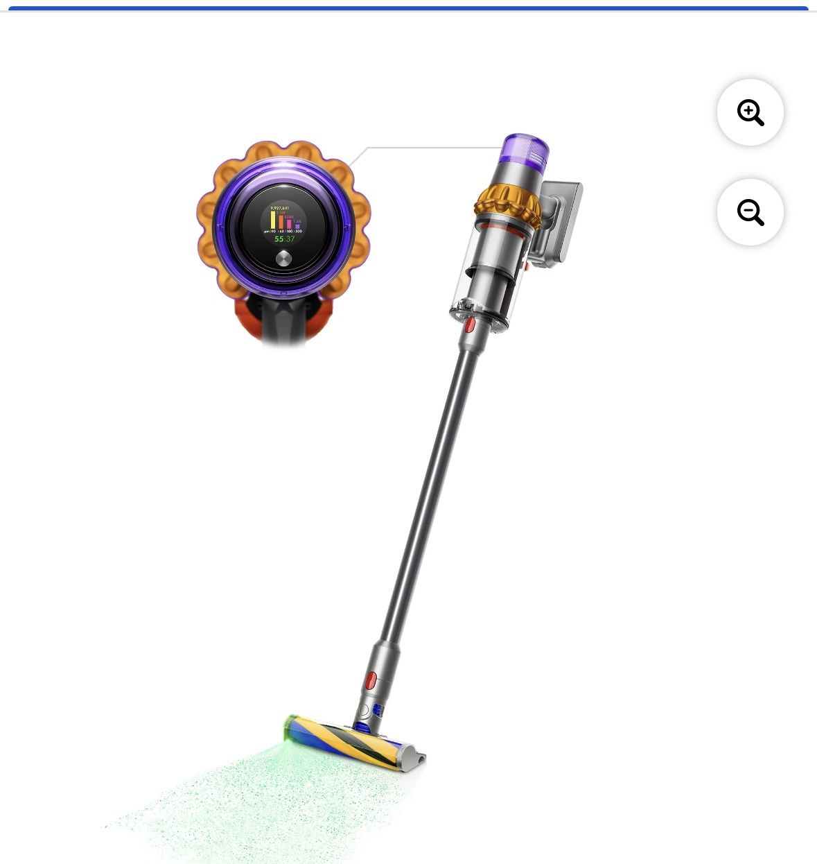 Dyson V15 Detect Total Clean Extra Cordless Vacuum | Yellow/Nickel 