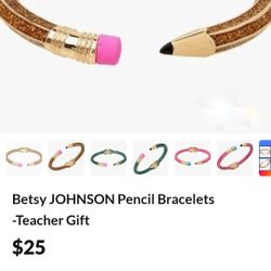 Teacher Gift - Betsey JOHNSON pencil Bracelet 