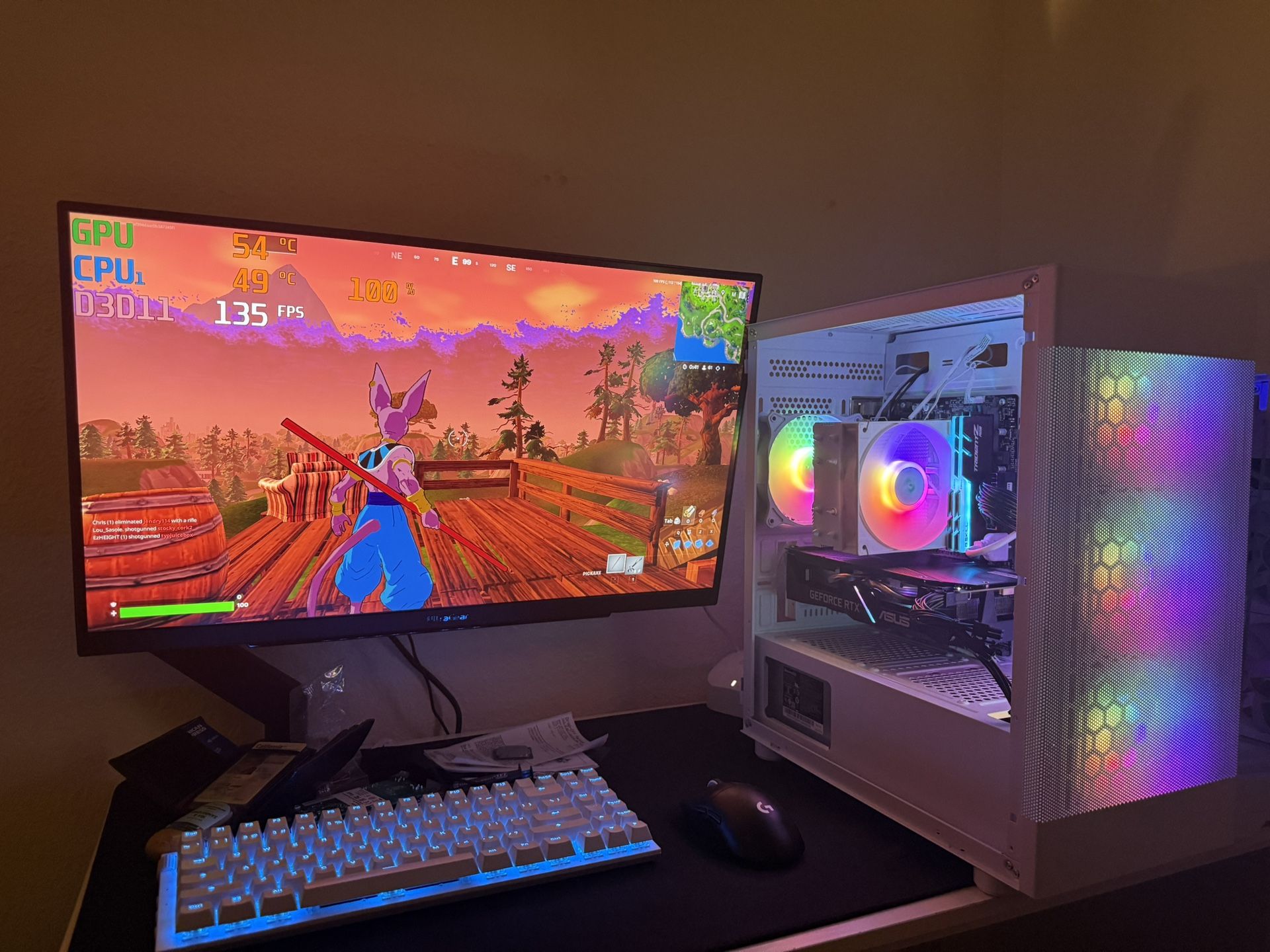 White Gaming Pc Computer Desktop RTX 2060