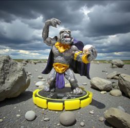 2002 Wizkids Heroclix Gorilla Grodd #071 Experienced DC Hypertime Booster Piece.
DC Heroclix miniature figure of Gorilla Grodd from the Hypertime seri
