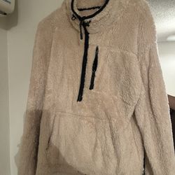 vs pink sherpa sweater