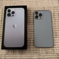 Blue iphone 13 pro max * BOX INCLUDED*