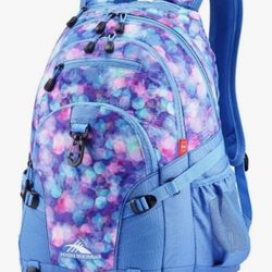 High Sierra Loop Backpack, Travel,  Work Bookbag with tablet sleeve Shine Blue 