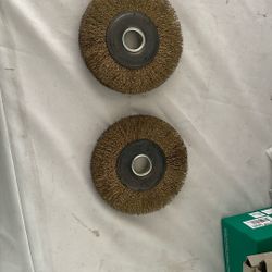 6 Inch Coarse Wire Wheel Brush For Bench Grinder -Heavy Duty Steel Bristles , 2 Pcs For Sale 