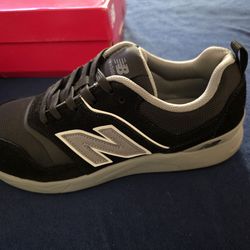 New Balance work shoes.
