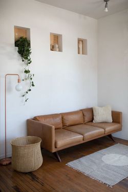 West Brooklyn Leather Sofa- Sell 1PM