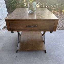 Chic Rustic Nightstand with Storage - Perfect for Any Room