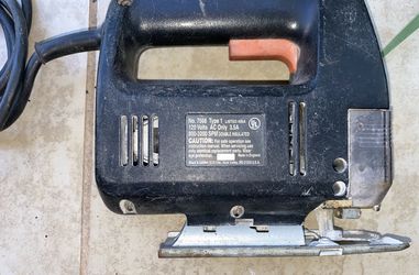 Black&Decker Variable Speed Electric Jig Saw Tool 120V #7568 Type 1 AC only 3.5A