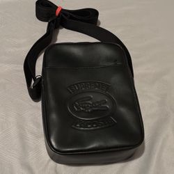 Supreme x Lacoste Leather Shoulder Bag 