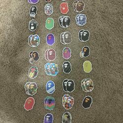 82 bulk Bape stickers