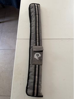Vintage NFL Oakland Raiders Pool Cue Stick with Padded Case