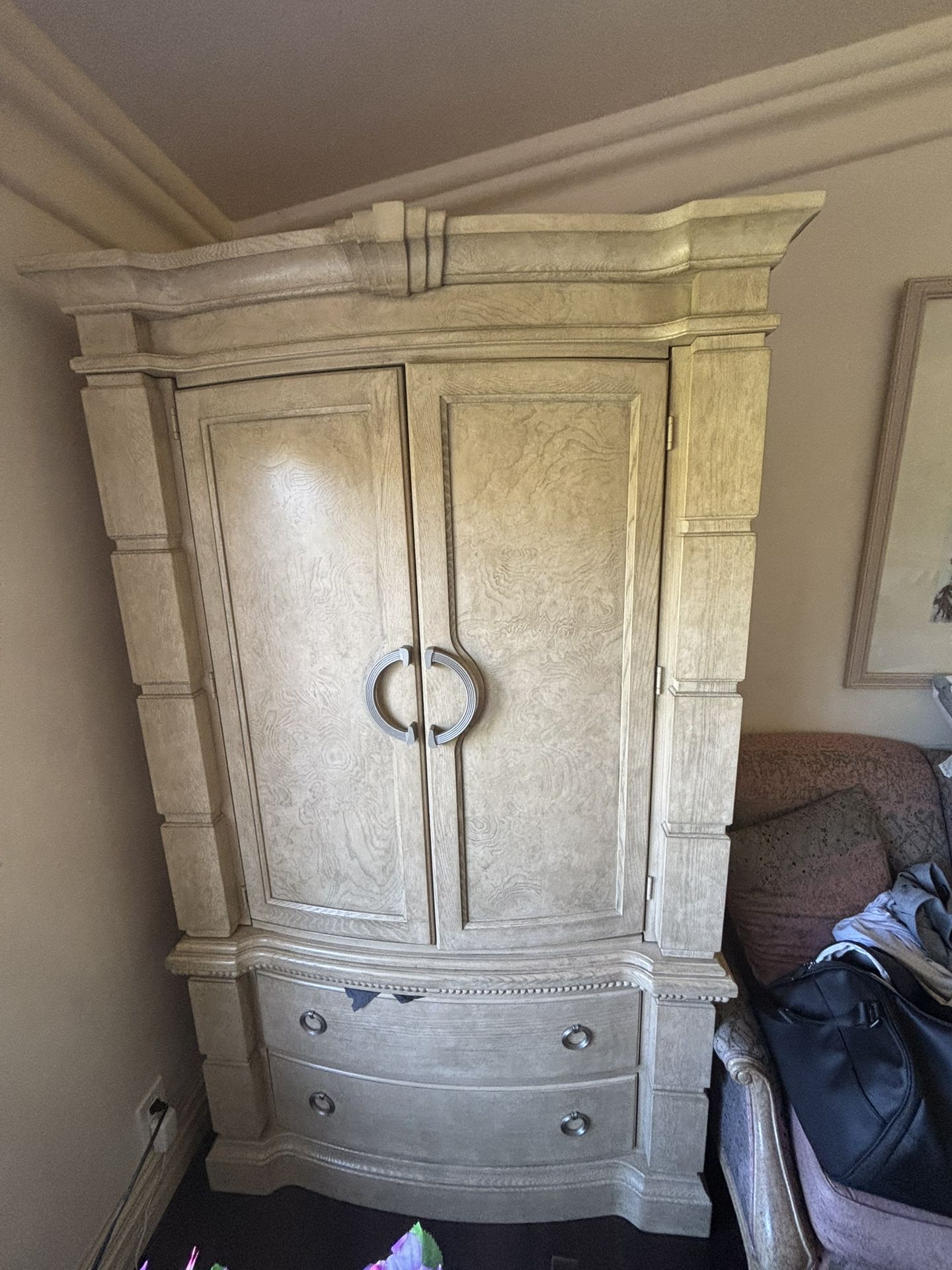 Cream Armoire 