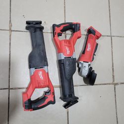 Milwaukee Sawzall And Grinder 