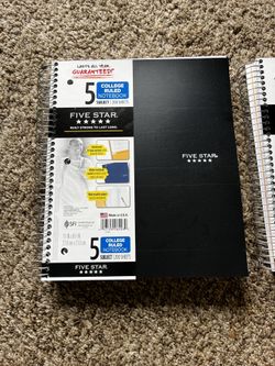 Five Star 5 Subject Notebook
