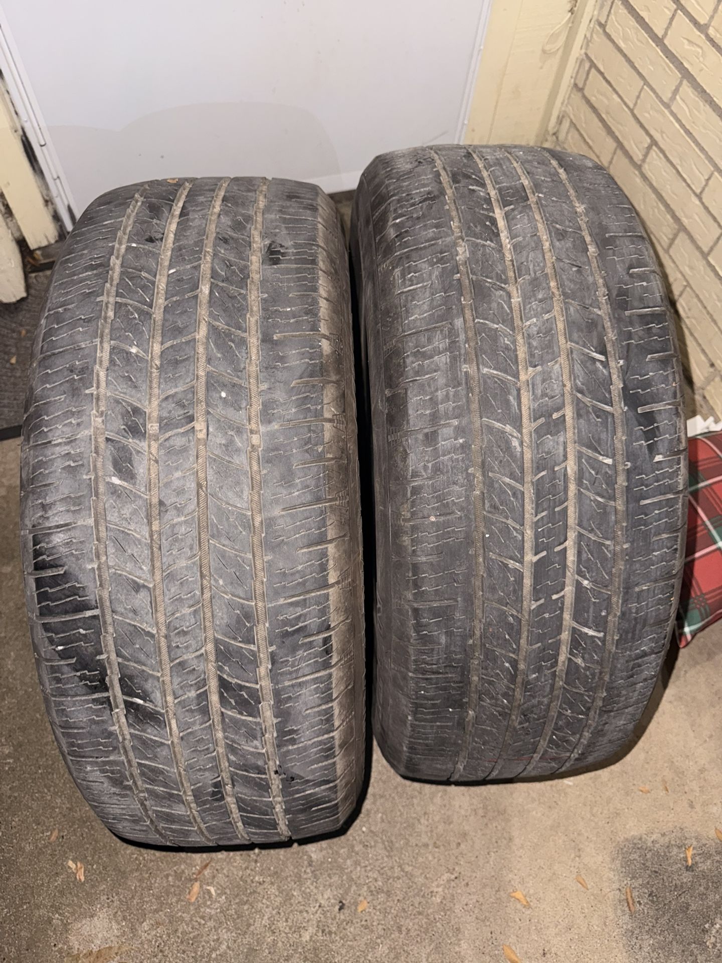 Set Of 2 Tires NATIONAL COMMANDO HTS 275/55R20 117H. One Has A Patch