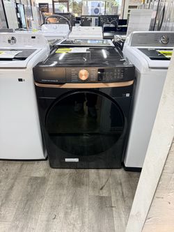 🔥 Samsung - 5.0 Cu. Ft. High-Efficiency Stackable Smart Front Load Washer with Steam and Super Speed Wash - Brushed Black🔥