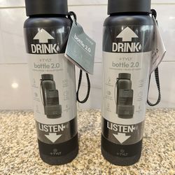 NEW TYLT Insulated Hydration Bottles With Attachable Portable Speakers $15 Each 