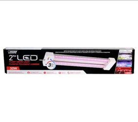 2 ft. 32-Watt White LED 3 Adjustable Spectrum Linkable Plant Grow Light Fixture
