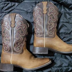 Ariat Women's Quickdraw Brown Western Boots 9.5B Used
