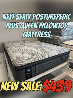 NEW SEALY POSTUREPEDIC PLUS QUEEN PILLOWTOP MATTRESS 