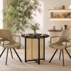 Brand New Rattan Table And 2 Chairs 