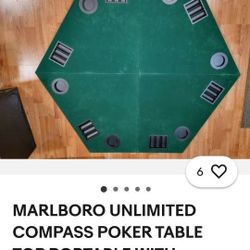 Marlboro Foldup Poker Table
