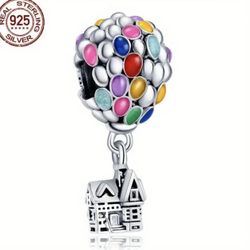 🎈Disney’s Up 925 Sterling Silver Hot Air Balloon Adventure is Out There Charm