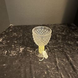 Hobnail water glass