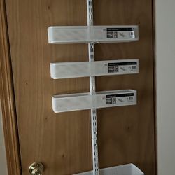 Elfa Mesh White  Over the Door Rack