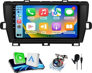 Android Car Stereo for Toyota Prius 2010-2015 - 9” Display, Apple CarPlay Android Auto, Backup Cam