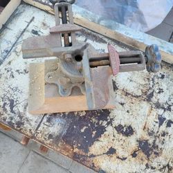 Stanley No 400 Corner Vise Miter Clamp Tilt & Swivel Picture Frame Clamp With Wooden Stand Base Tool WoodWorking Tools