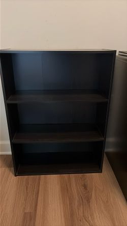 2 identical book shelves