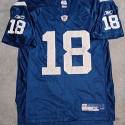 Men's Size Large Peyton Manning Reebok Jersey Indianapolis Colts 