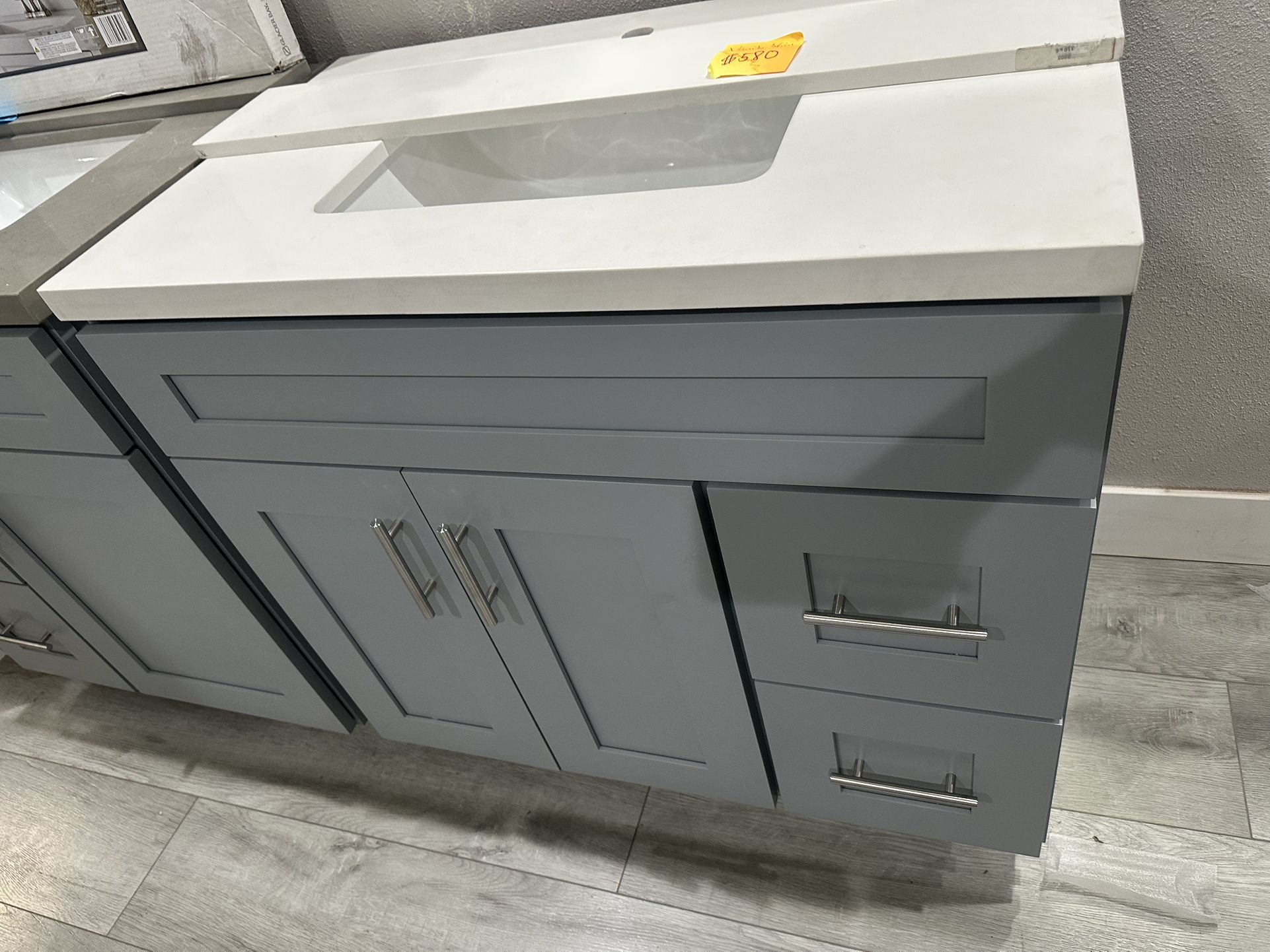 Bathroom vanity 36 inch gray