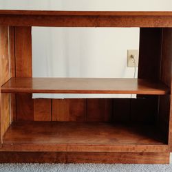 STURDY TV Stand With Big Shelves