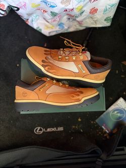 Size 12 - Timberland Waterproof Field Boot- Loso Flames Wheat Low - COMPLEXCON