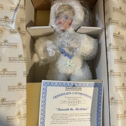 Titus Tomescu Snow Baby Slip Slidin 1994 Ashton Drake Porcelain Doll