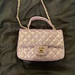 pink channel purse 