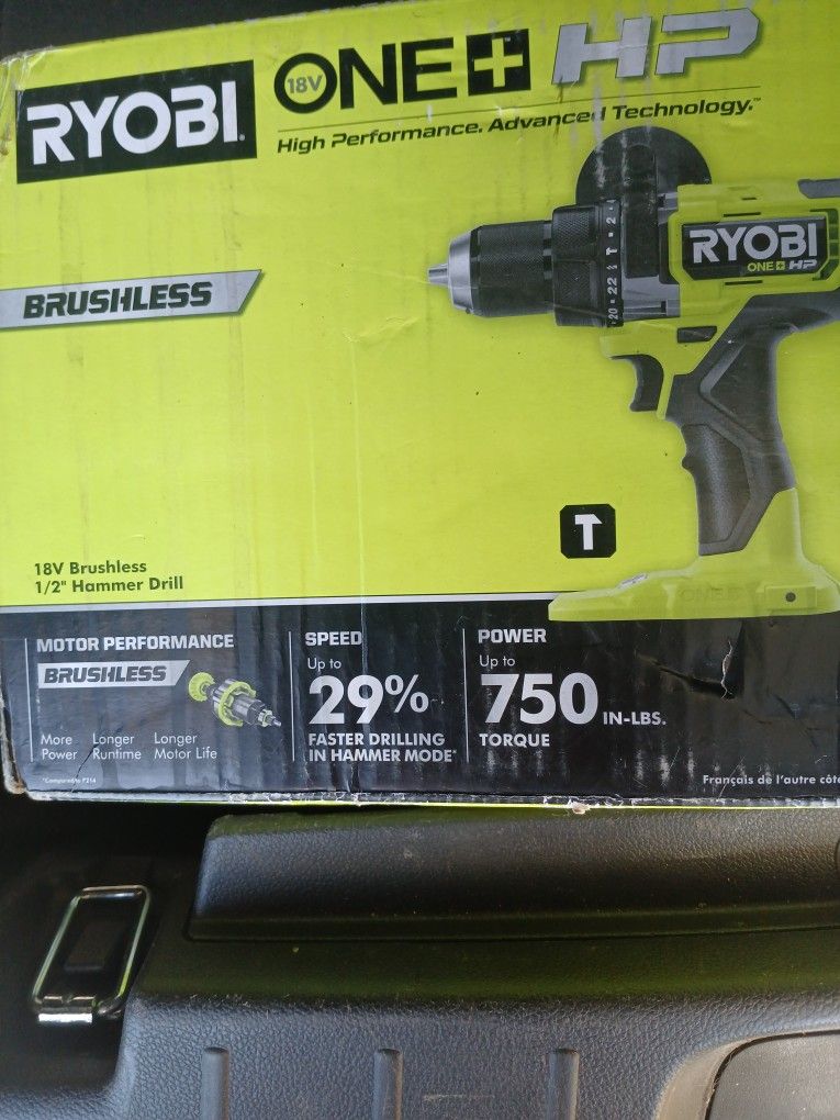 Ryobi 18v Brushless 1/2 Hammer Drill