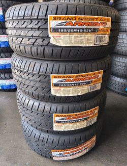 185/55/15 Arroyo HT New tires mounted and balanced included